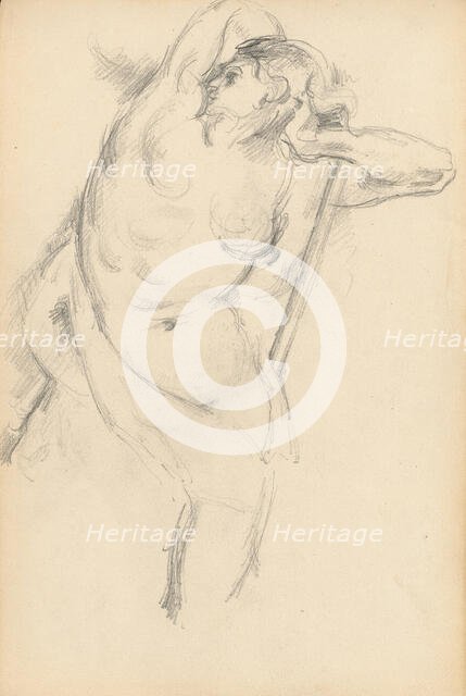 Study of the Allegorical Figure Bellona in Rubens' "The Apotheosis of Henri IV", 1879/1882. Creator: Paul Cezanne.