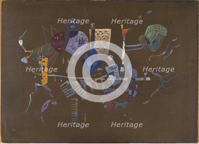 Around the Line, 1943. Creator: Kandinsky, Wassily Vasilyevich (1866-1944).