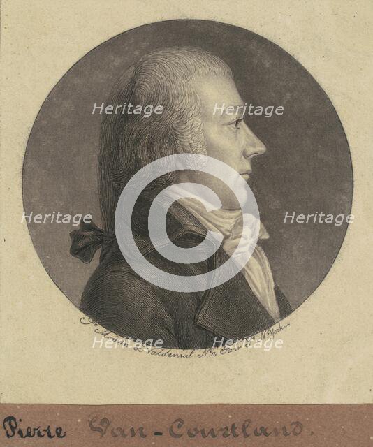 Pierre Van Cortlandt, Jr., 1796-1797. Creator: Charles Balthazar Julien Févret de Saint-Mémin.