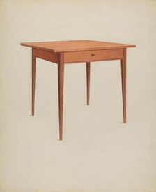 Shaker Table, c. 1937. Creator: Winslow Rich.