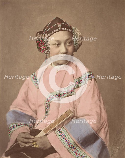 Fille de Lanxchow, 1870s. Creator: Baron Raimund von Stillfried.