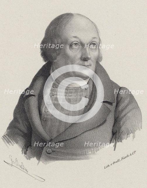 Portrait of Hans Georg Nägeli (1773-1836), c. 1840. Creator: Balder, Georg (1810-1882).