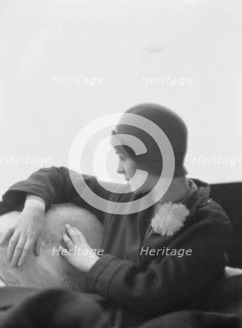 Brounoff, Olga, Miss, portrait photograph, 1928 Creator: Arnold Genthe.