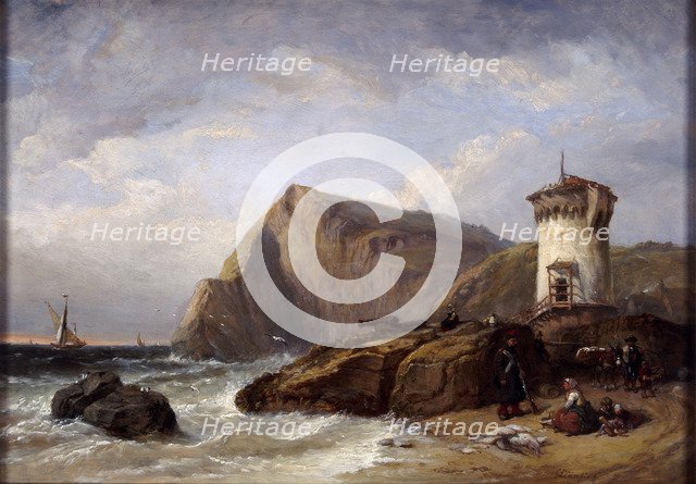 Terracina Tower, 1854. Artist: Clarkson Stanfield