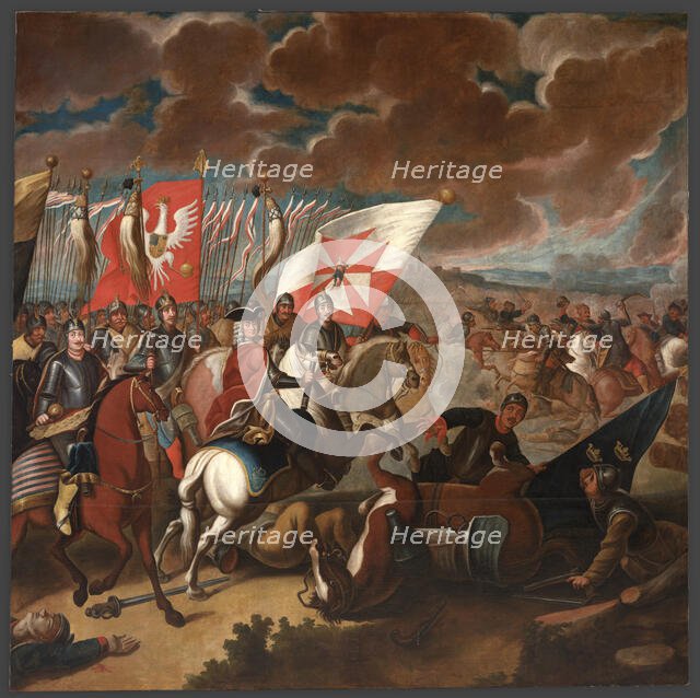 The Battle of Kalisz in 1706, between 1725-1750. Creator: Unknown.