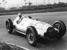 Dick Seaman's Mercedes, Donington Grand Prix, 1938. Artist: Unknown