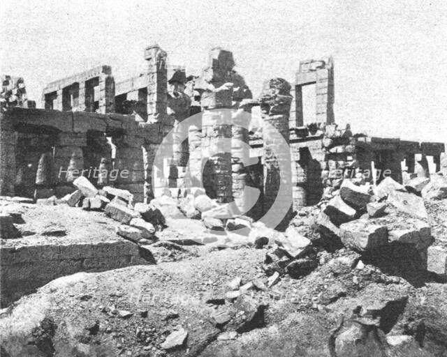 ''Karnak: Ruines du troisieme pylone du grand temple; Le Nord-Est Africain', 1914. Creator: Unknown.