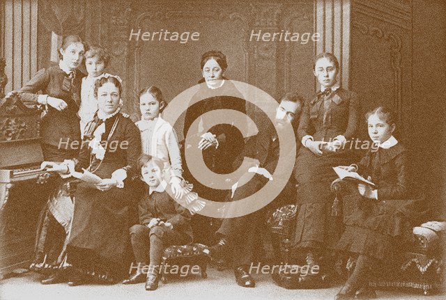 The Family of the collector, patron and founder of the gallery Pavel Tretyakov Artist: Anonymous  