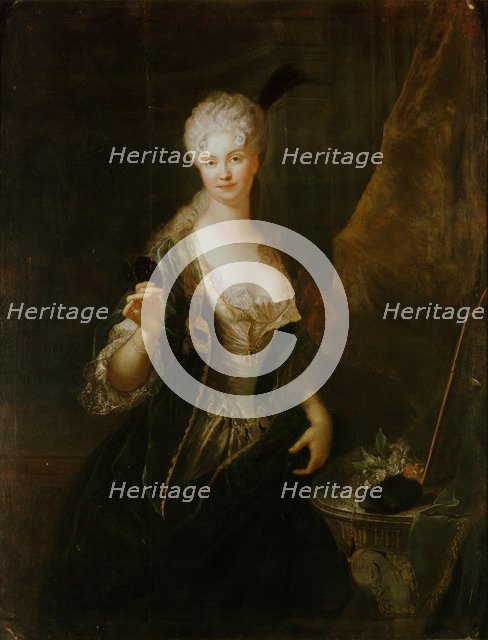 Portrait of Dorothea Luise os Wittenhorst-Sonsfeld (1681-1746). Creator: Pesne, Antoine (1683-1757).
