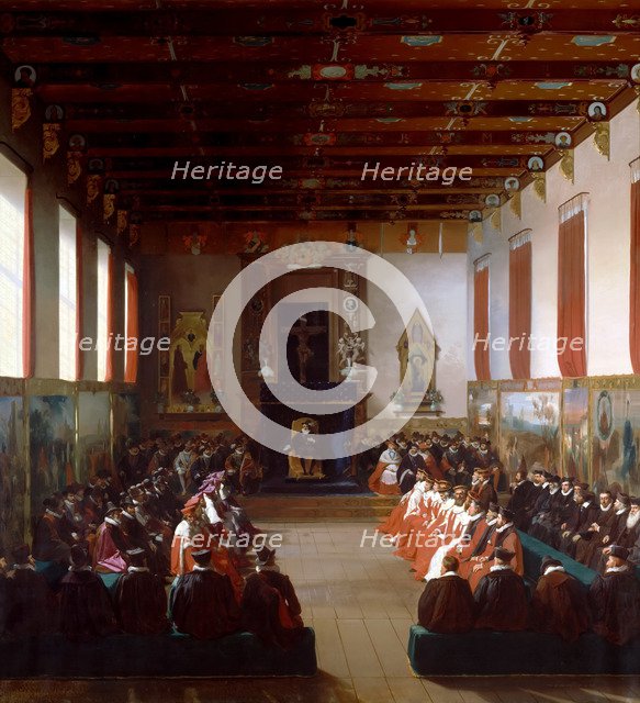 The Assembly of Notables at Rouen by Henry IV in 1596. Artist: Alaux, Jean (1786-1864)