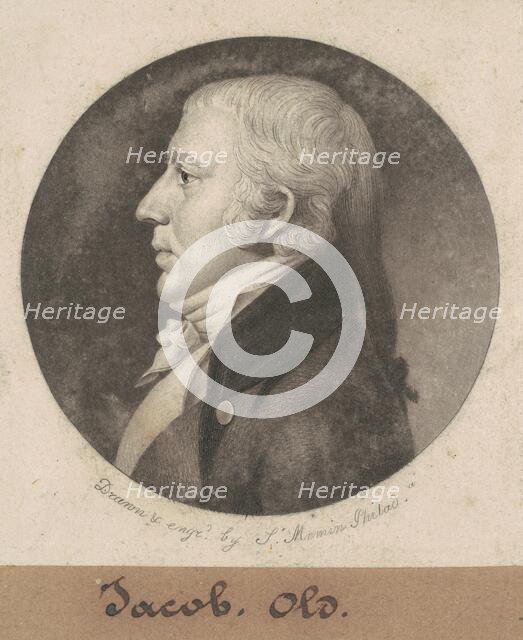 Evan William Thomas, 1798-1803. Creator: Charles Balthazar Julien Févret de Saint-Mémin.