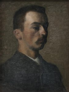 Self-Portrait, 1890. Creator: Vilhelm Hammershøi.