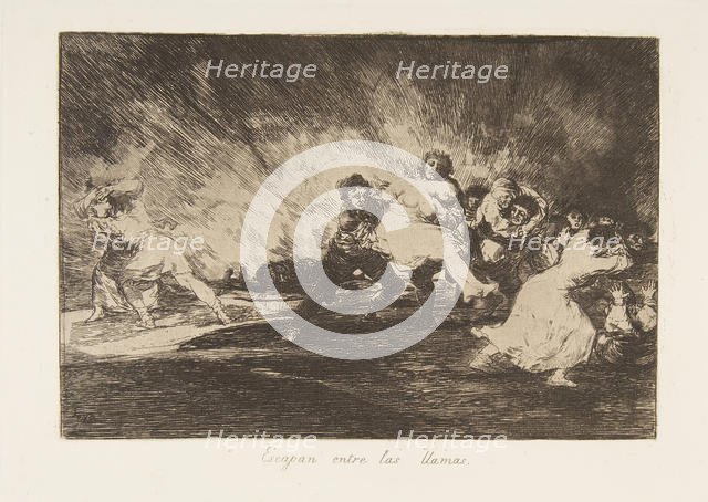 Plate 41 from 'The Disasters of War' (Los Desastres de La Guerra): 'They ..., 1810 (published 1863). Creator: Francisco Goya.