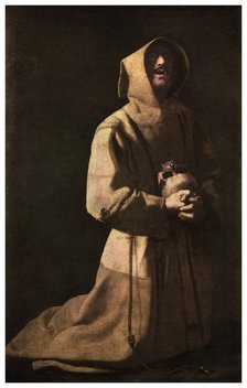 Sanctity: 'St Francis in Meditation', 1635-1639 (1956). Artist: Unknown