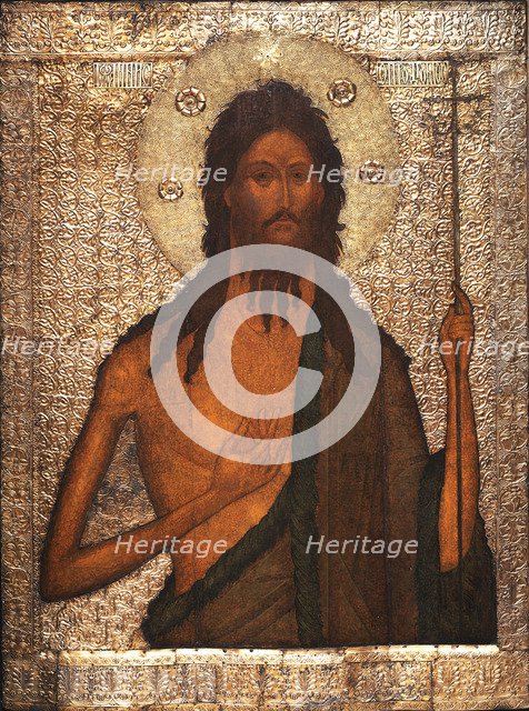 Saint John the Baptist, c. 1560. Artist: Russian icon  