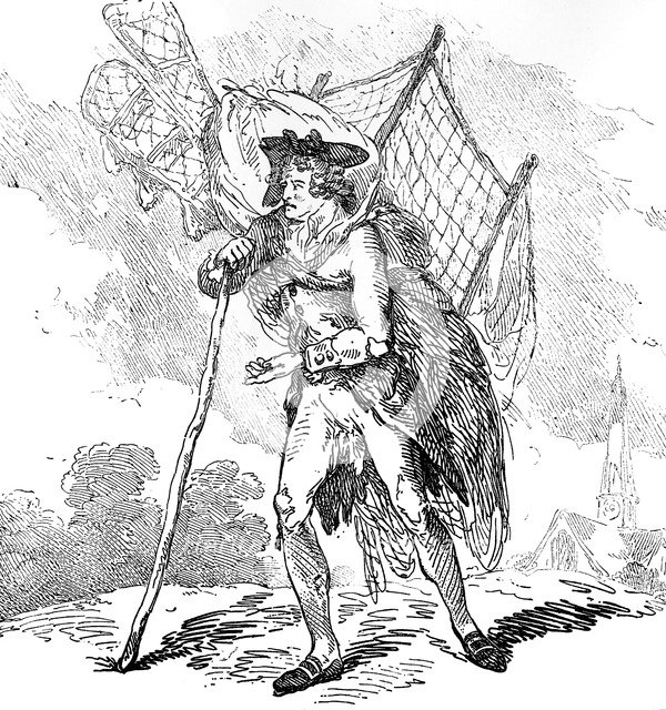 'Aerostation out at Elbows' or 'The Itinerant Aeronaut', 1786. Artist: Thomas Rowlandson