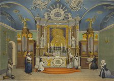 The chapel of Our Lady of the Gate of Dawn in Vilnius, 1847.