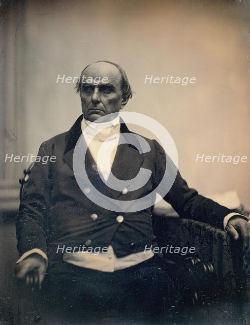 Daniel Webster, ca. 1850. Creators: Josiah Johnson Hawes, Albert Sands Southworth.