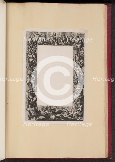 Border Illustration for the Missale Romanum: The Tree of Jesse, 1613. Creator: Theodoor Galle.