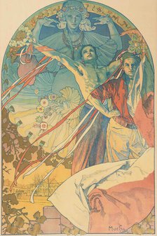 8th Sokol Festival in Prague (Poster), 1925. Creator: Mucha, Alfons Marie (1860-1939).