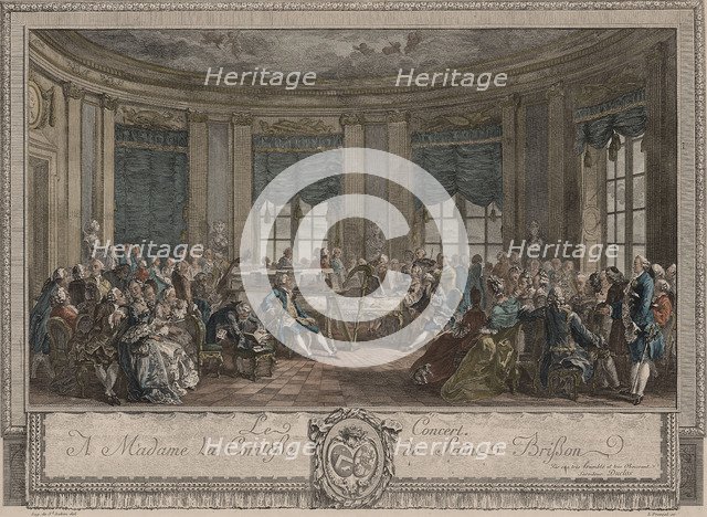 Concert. Artist: Saint-Aubin, Augustin, de (1736-1807)