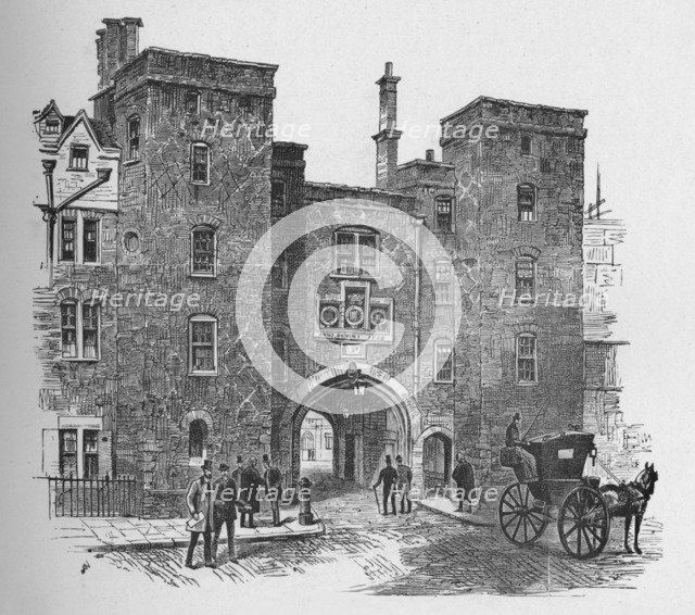 'Old Gateway, Lincoln's Inn', 1890. Artist: Unknown.