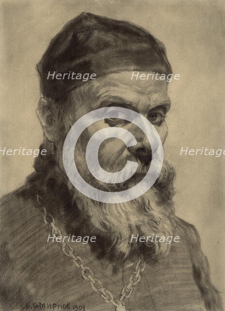 Old Believer Priest from Krasnoyarsk, 1904. Creator: Boris Vasilievich Smirnov.
