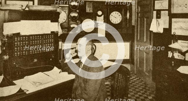 'Traffic Controller's Office, London Underground Railways', 1930. Creator: Unknown.