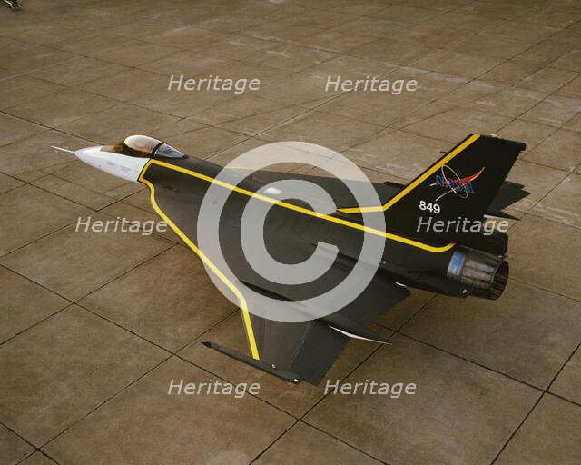 F-16XL with custom paint, USA, 1993.  Creator: NASA.