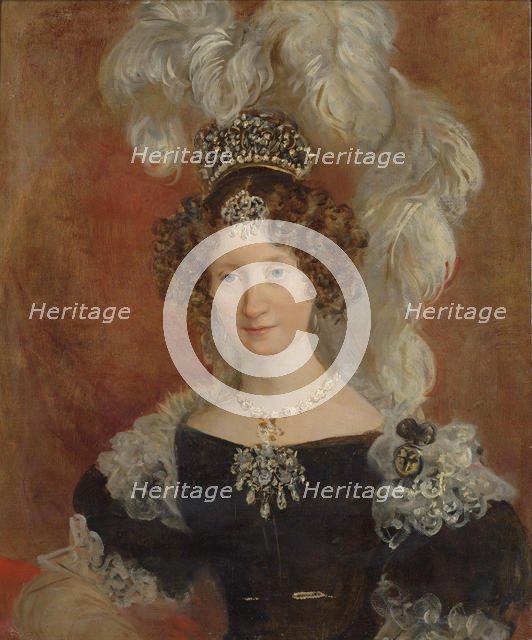 Maria Theresa of Austria (1801-1855), Queen of Sardinia, First half of the 19th cent.. Creator: Cavalleri, Ferdinando (1794-1865).