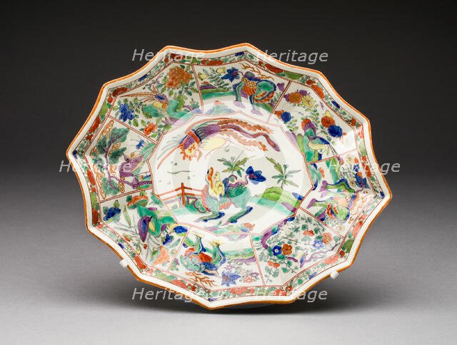 Dish, Worcester, c. 1775. Creator: Royal Worcester.