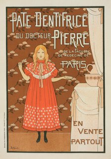 Affiche pour la "Pâte dentifrice du docteur Pierre"., c1896. Creator: Louis Maurice Boutet de Monvel.