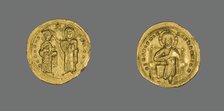 Histamenon (Coin) of Romanus III Argyrus with Christ Enthroned, 1028-34. Creator: Unknown.