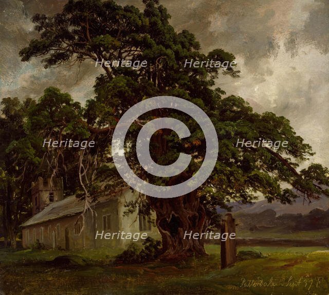 The Church in Patterdale, 1837. Creator: Thomas Fearnley.