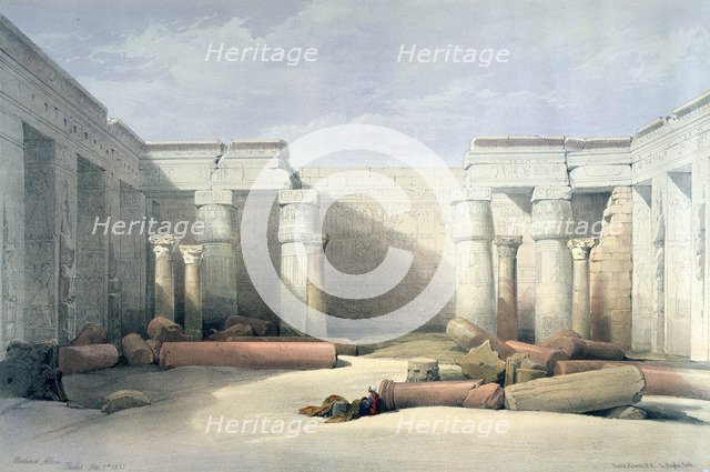 'Medinet Abou, Thebes, 5th December 1832', Egypt, 19th century. Artist: Louis Haghe