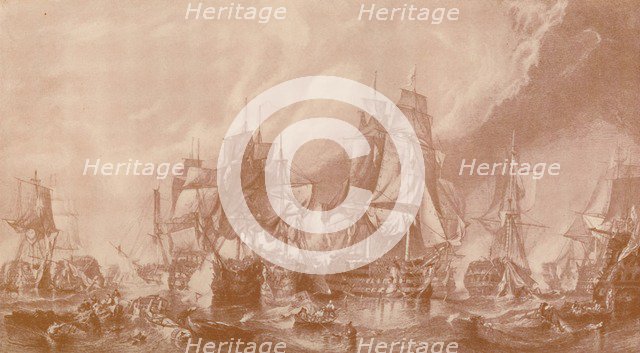 'The Battle of Trafalgar', 1805, (1896).  Artist: Unknown.