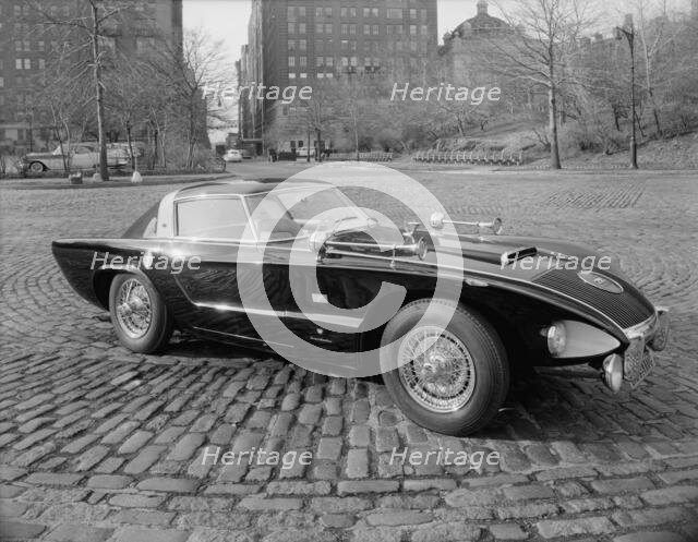 Raymond Loewy's Jaguar car, 1956. Creator: Gottscho-Schleisner, Inc.