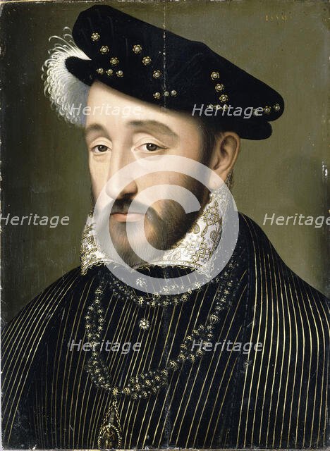 Portrait of King Henry II of France (1519-1559), 1547. Creator: Clouet, François, (School)  .