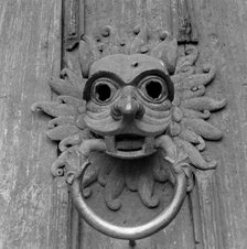 Door knocker, Durham Cathedral, c1945-c1980. Artist: Eric de Maré.