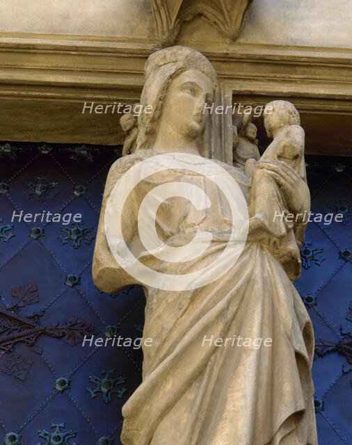 Virgin of the Mullion, Cathedral of Tarragona (1170-1331), Catalonia, Spain, 13th century (1999). Creator: LTL.