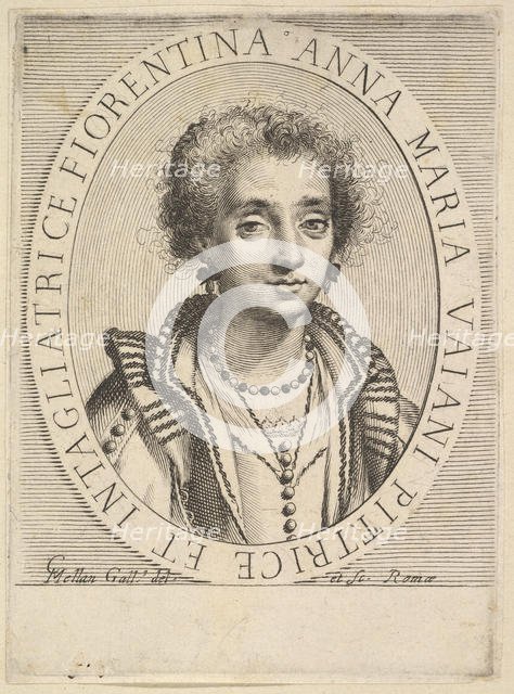 Anna Maria Vaiani, 1624-36. Creator: Claude Mellan.