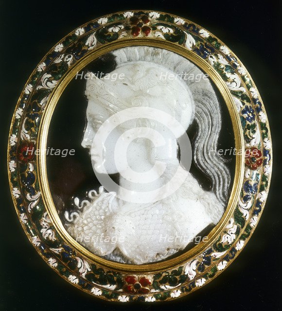 Cameo of Minerva, Roman goddess of wisdom. Artist: Unknown