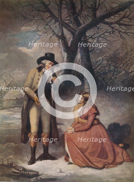 A Christmas Gambol, c18th century, (1919). Artist: John Raphael Smith