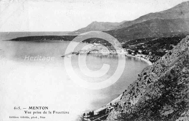 Menton, France, 1902.Artist: Giletta