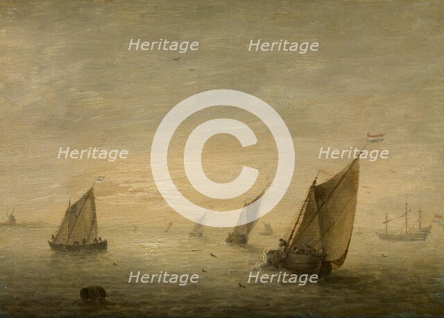 Calm Sea, c1621-1653. Creator: Simon de Vlieger.