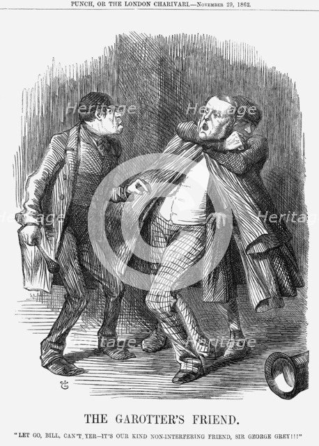 'The Garotter's Friend', 1862. Artist: John Tenniel