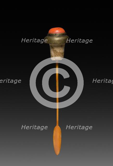 Snuff Bottle with Stopper (stopper), 1723-1735. Creator: Unknown.