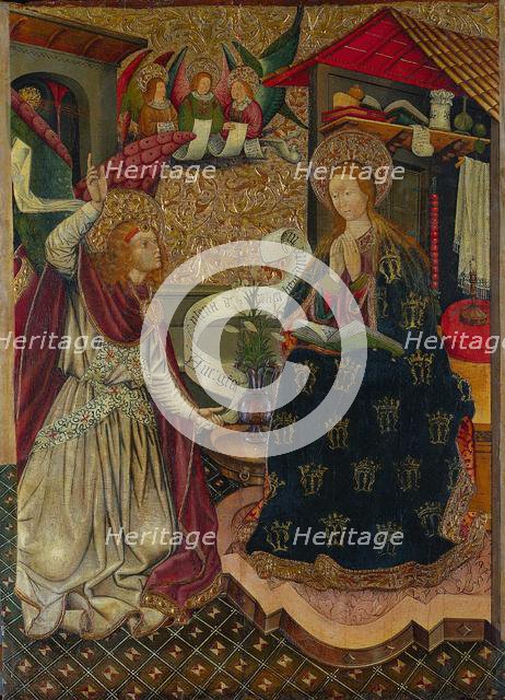 The Annunciation, c. 1457. Creator: Jaume Ferrer (Spanish, 1460/70).