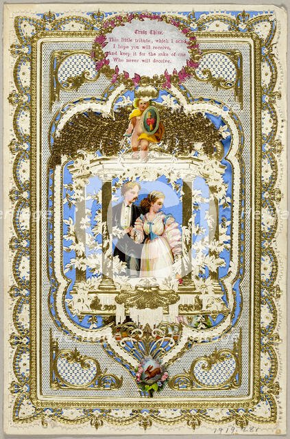 This Little Tribute, Which I Send (valentine), 1840/60. Creator: Unknown.