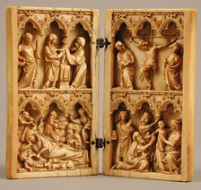 Diptych with Scenes from the Life of Christ, French, 14th century. Creator: Unknown.